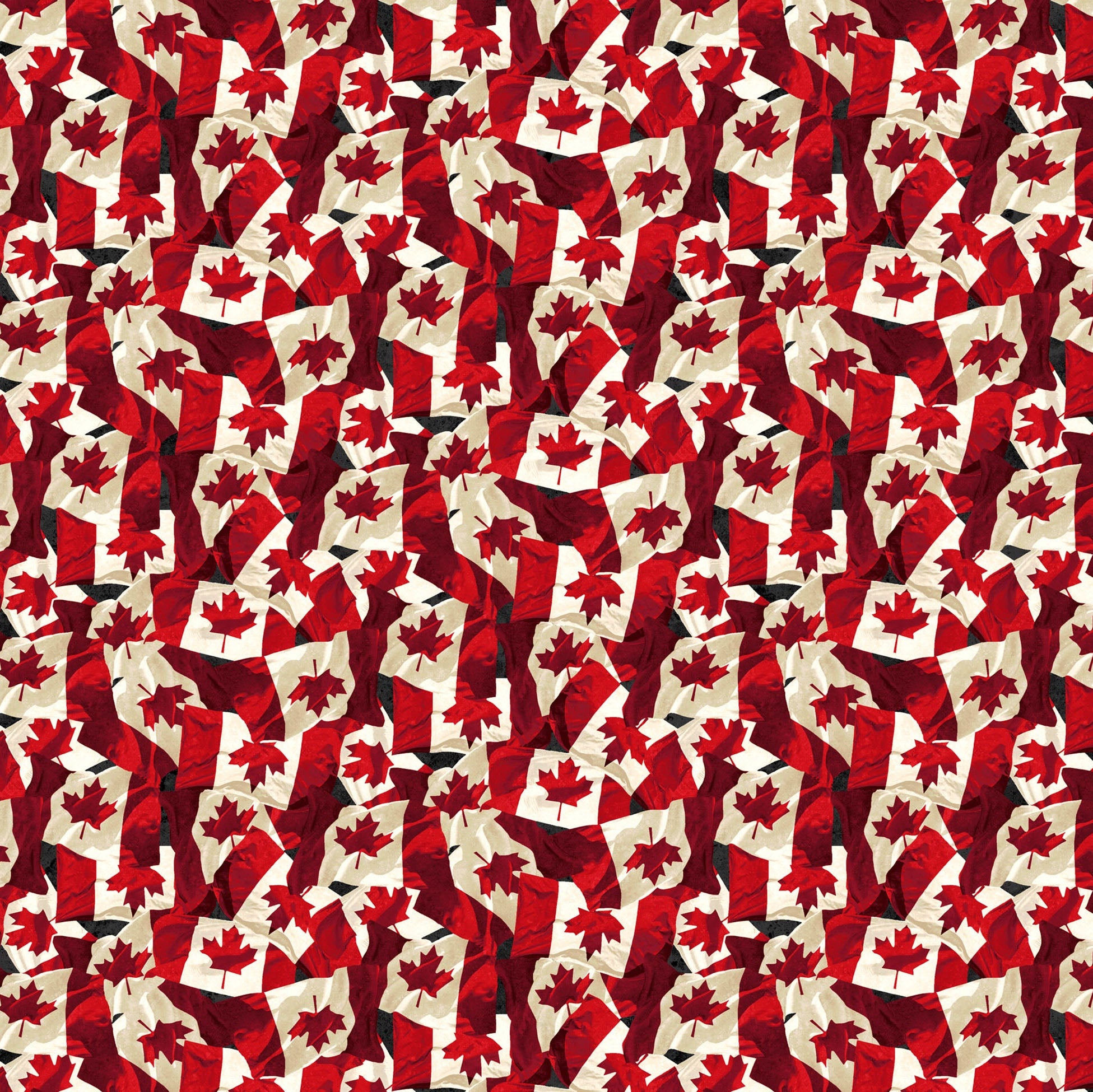 Stonehenge Oh Canada 14 Flags - Red Cream