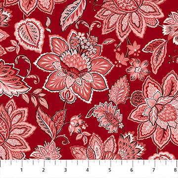 Bordeaux Antiques Roadshow Large Jacobean Trail - Red