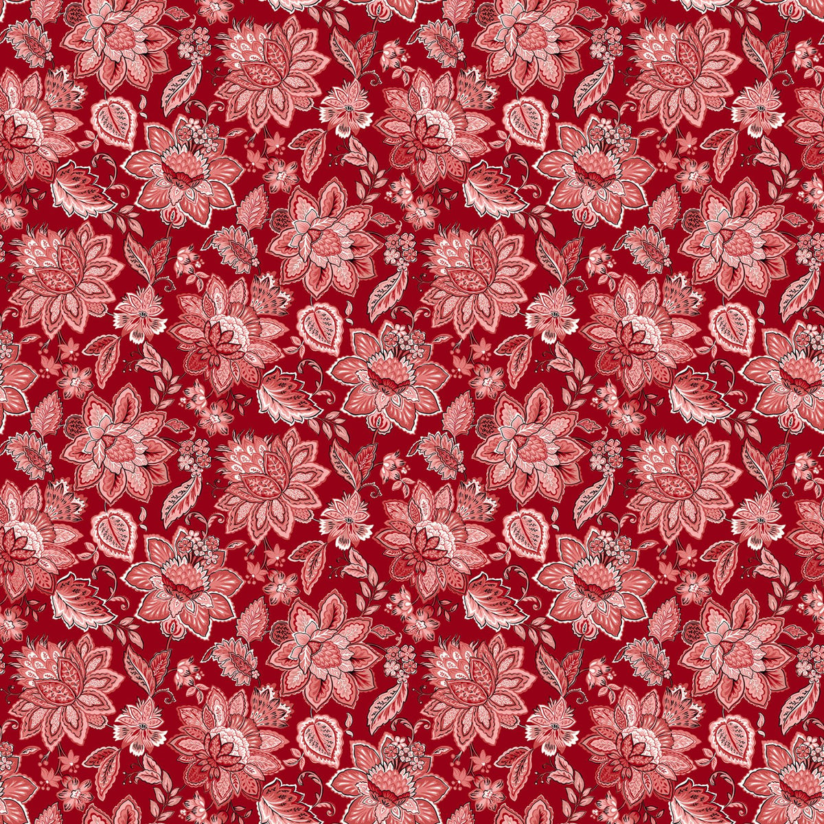 Bordeaux Antiques Roadshow Large Jacobean Trail - Red