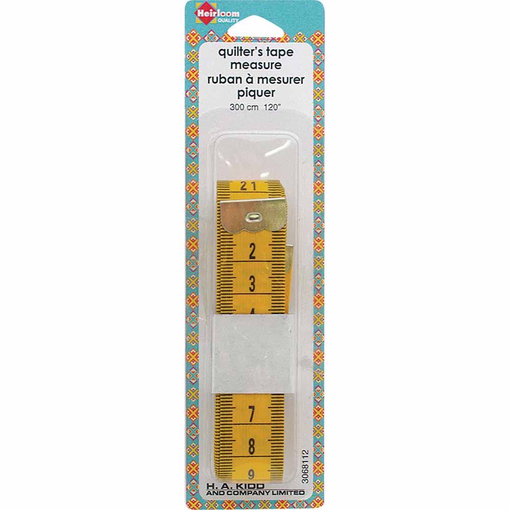 HEIRLOOM Quilters' Tape Measure - Extra Long - 300cm (120″)