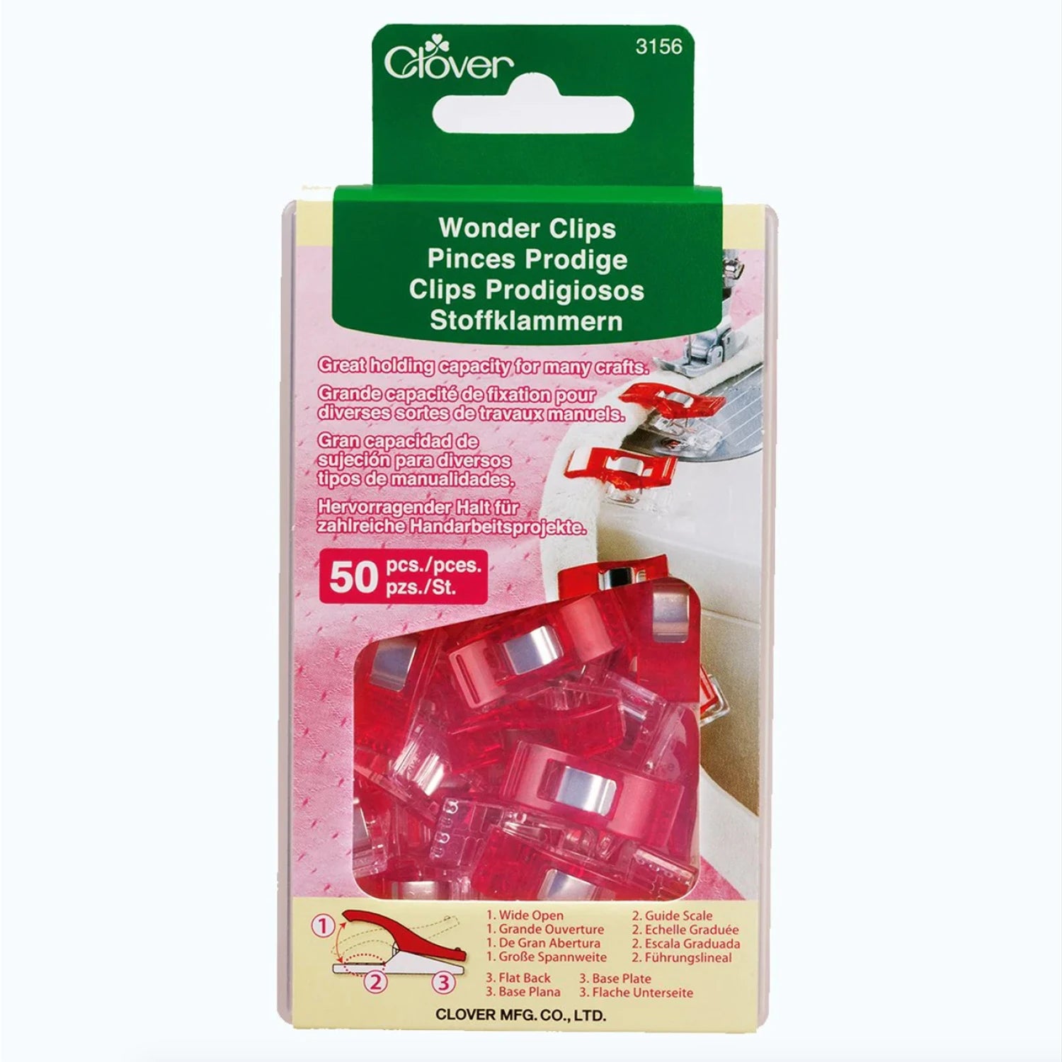 Clover Wonder Clips - 50 pk