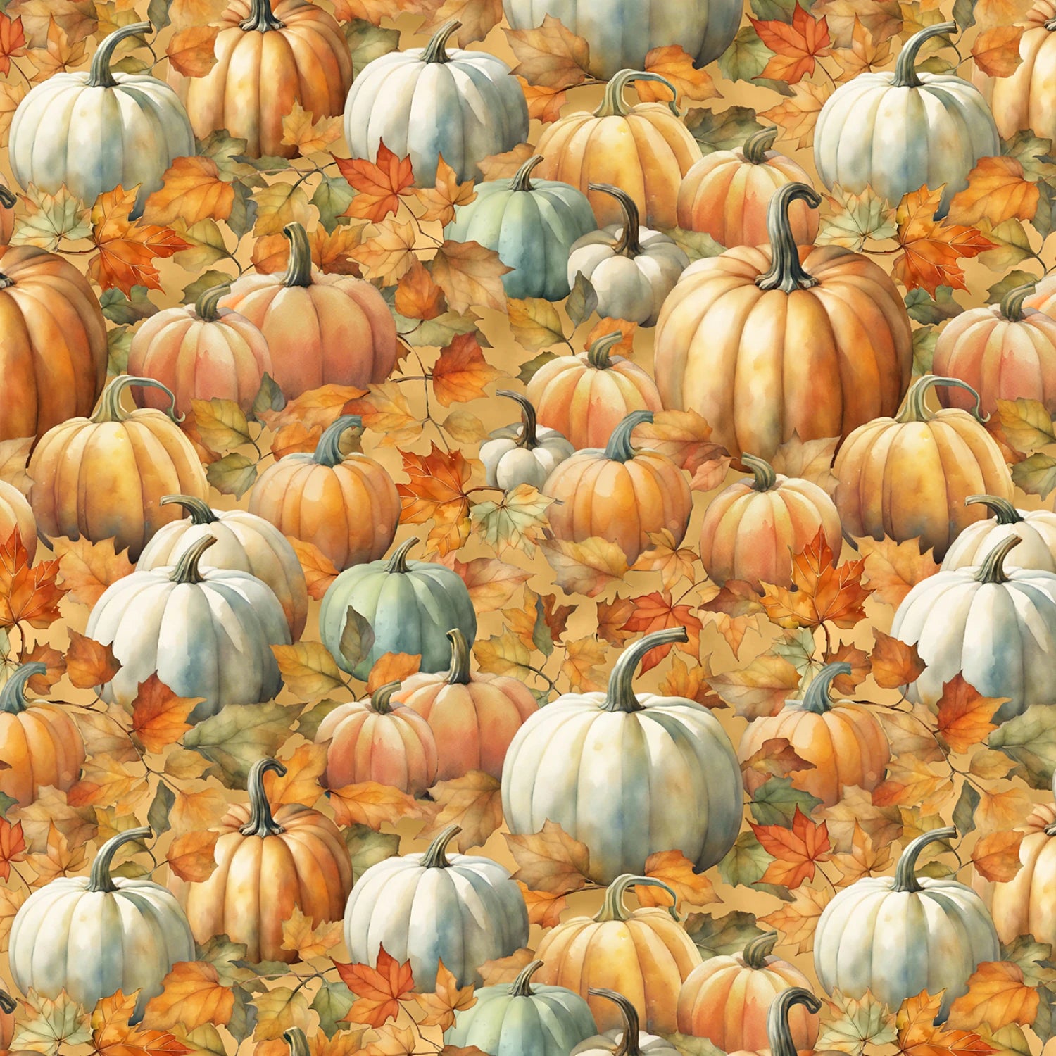 Glorious Fall Golden Pumpkins