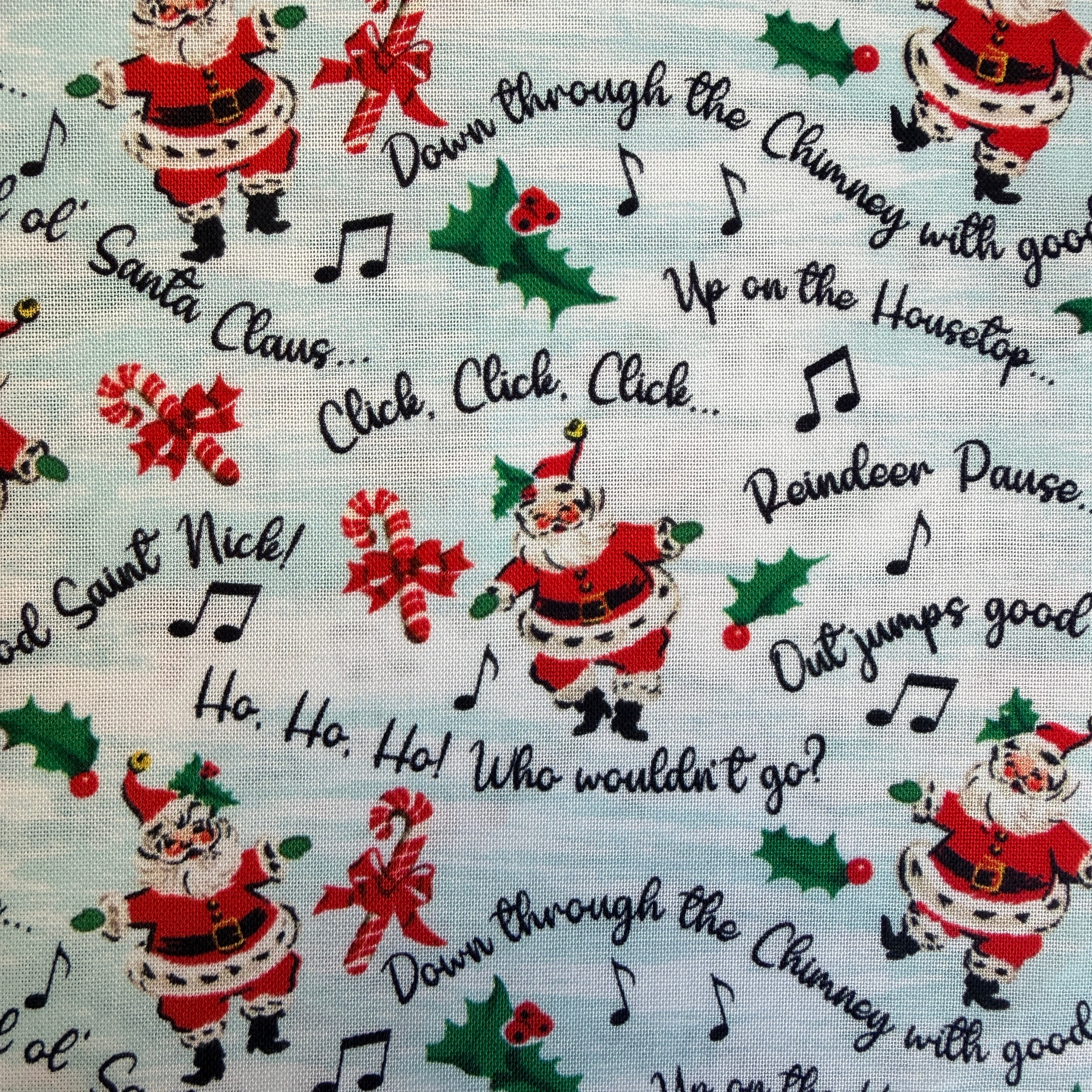 Dancing Santas - Merry Melody Magic - Light Blue