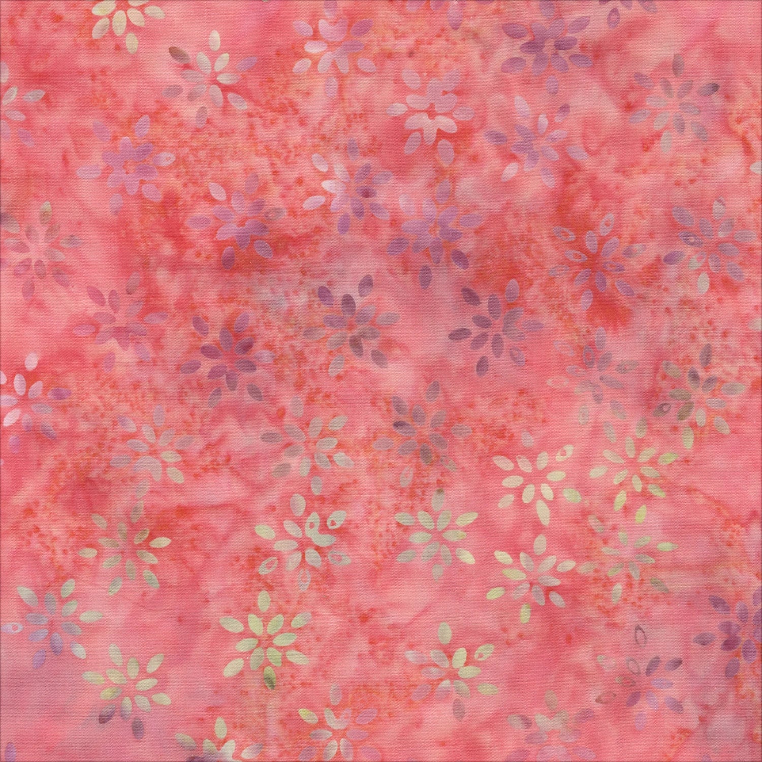 Heart to Heart Taffy Sparkling Flowers Batik