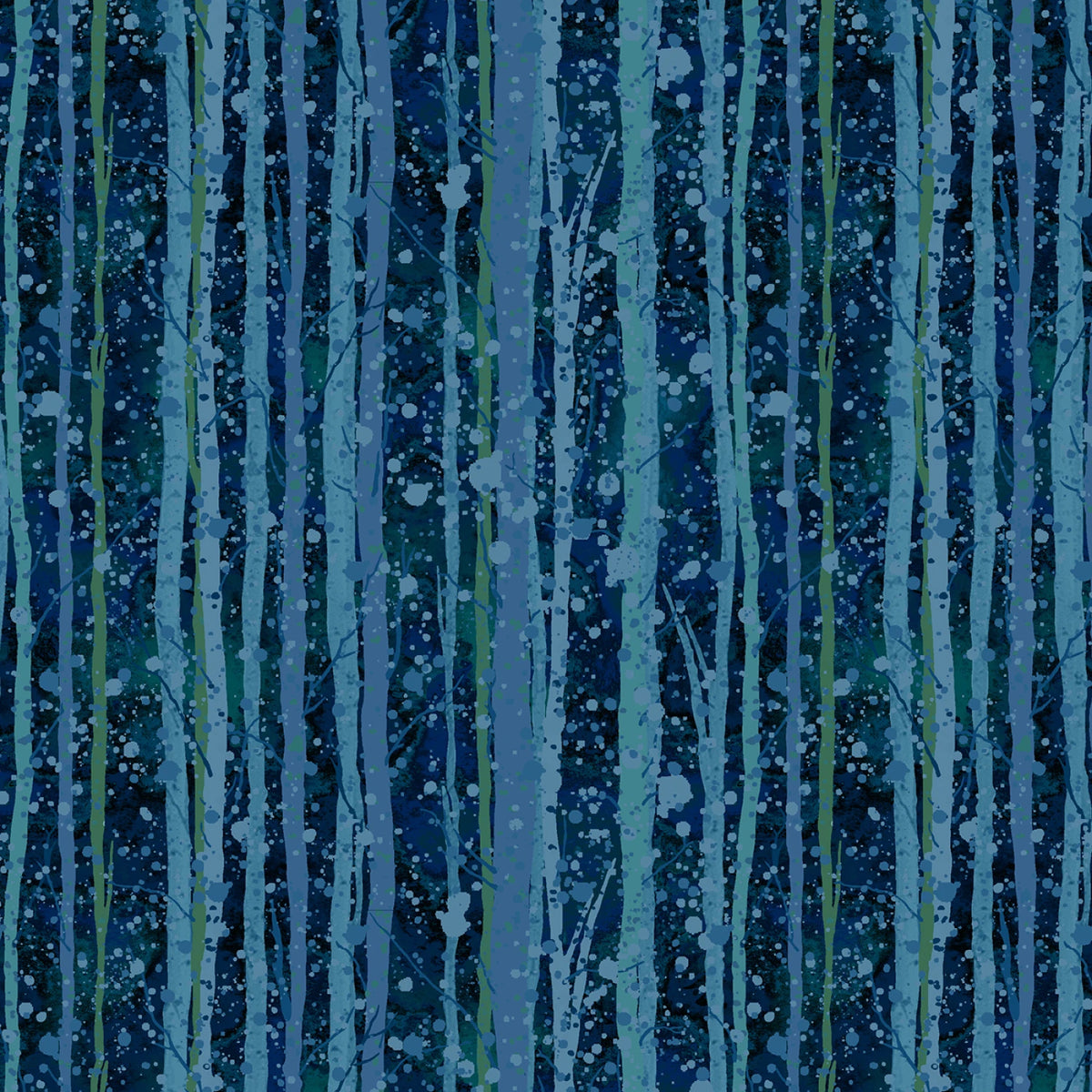 Beyond the Pines Aspen Tree Texture - Midnight Blue