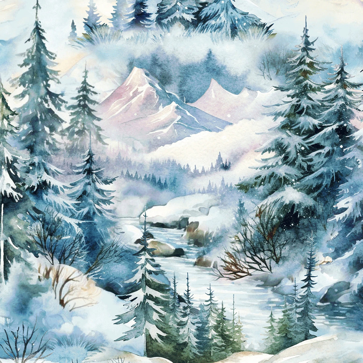 Beyond the Pines Pine Tree Scenic - Blue Spruce Multi