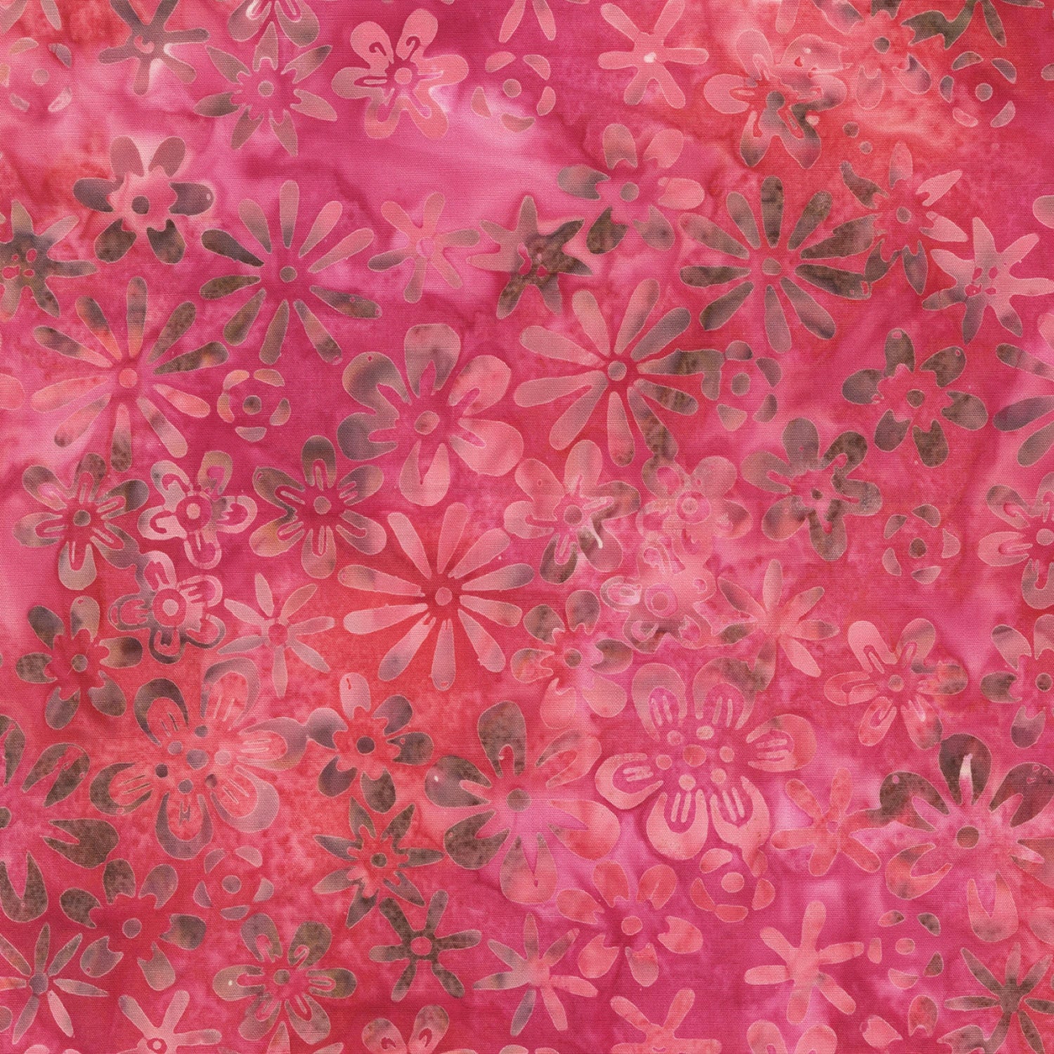 Coral Beach Pink Garden Batik