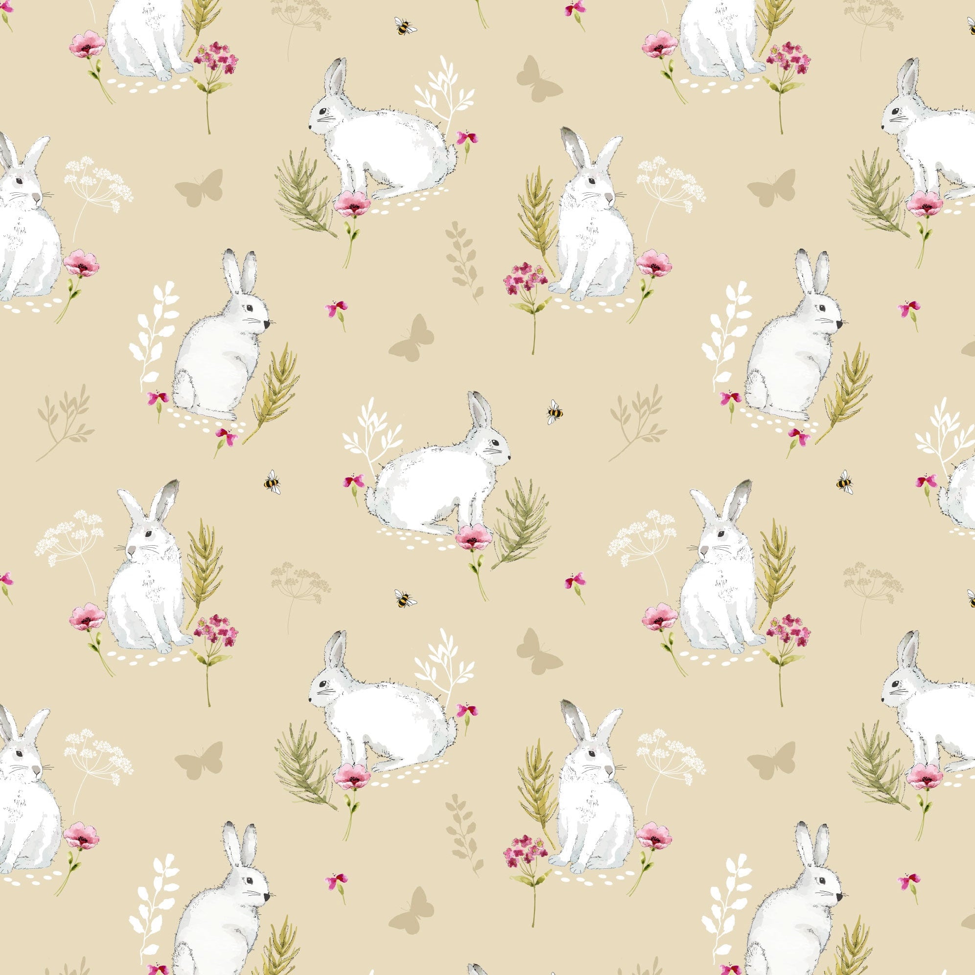 Gentle Meadow Tranquil Rabbit