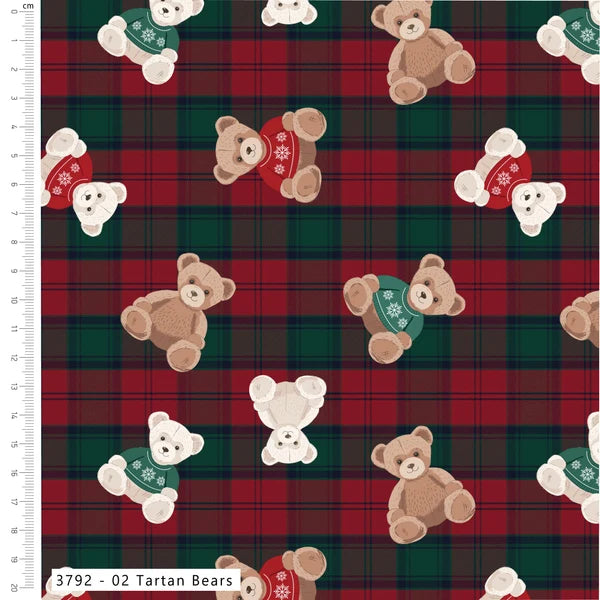 Christmas Toybox Tartan Bears