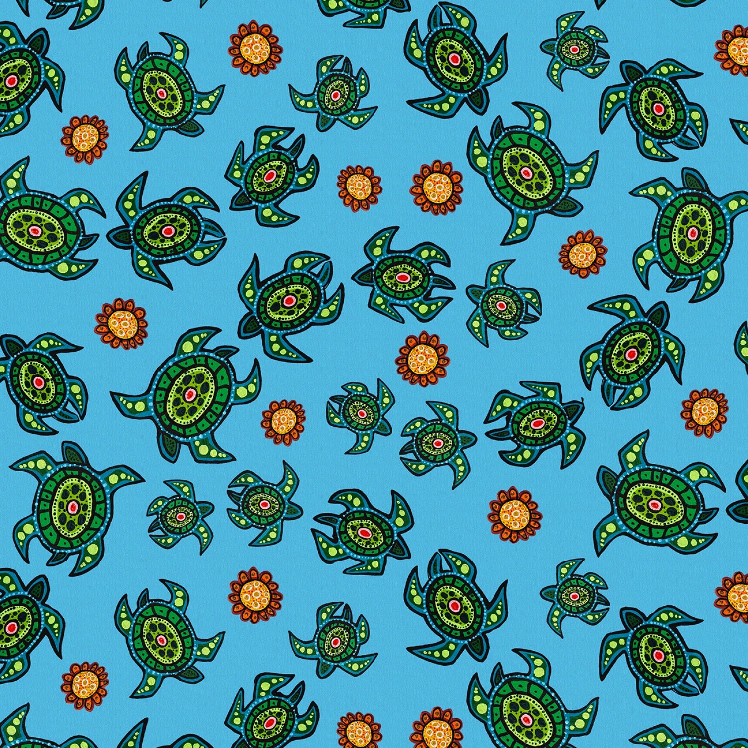 Strong Earth Woman Blue Turtles