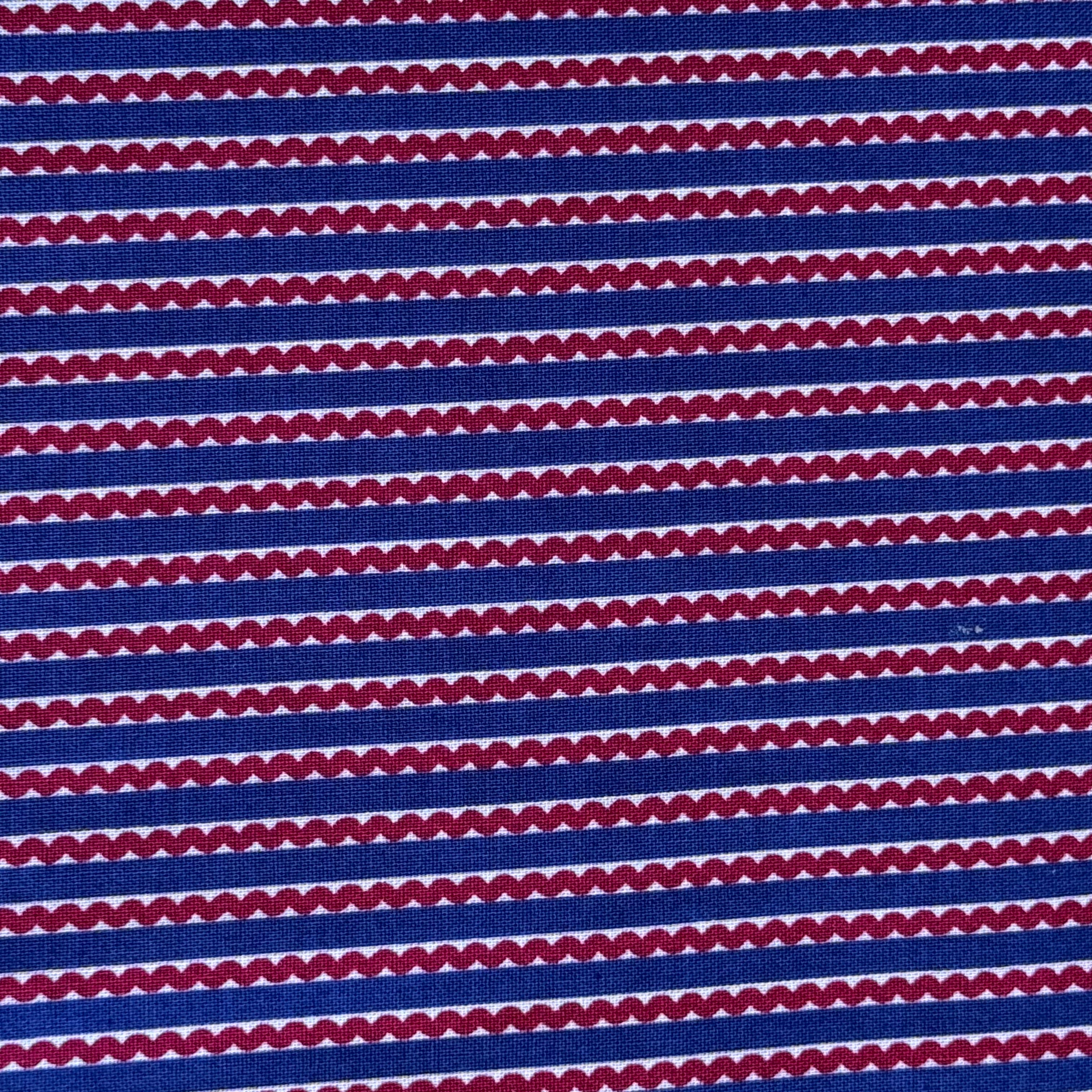 Poppy Love Red & Blue Stripe