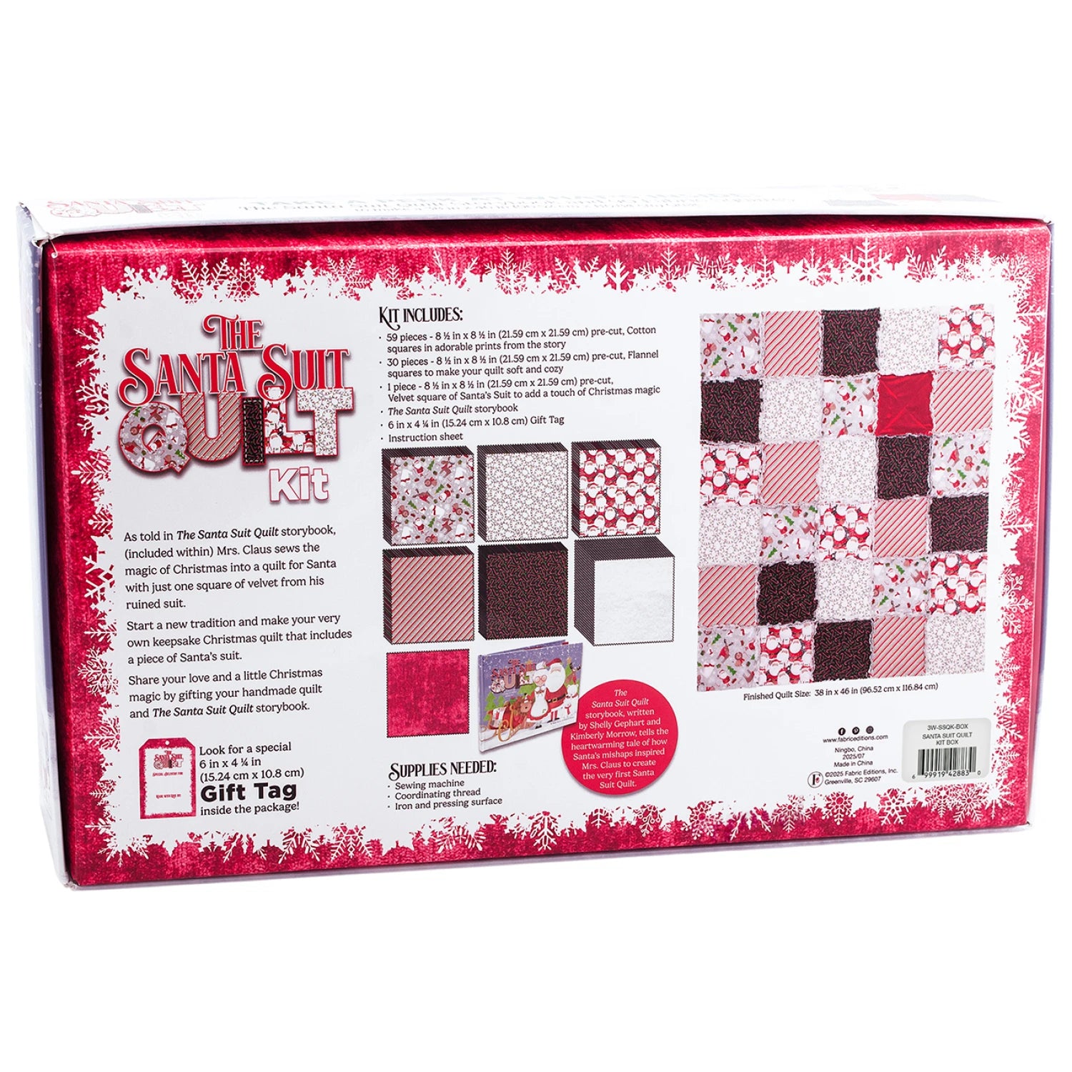 Multicolor Santa Suit - Quilt Kit Box