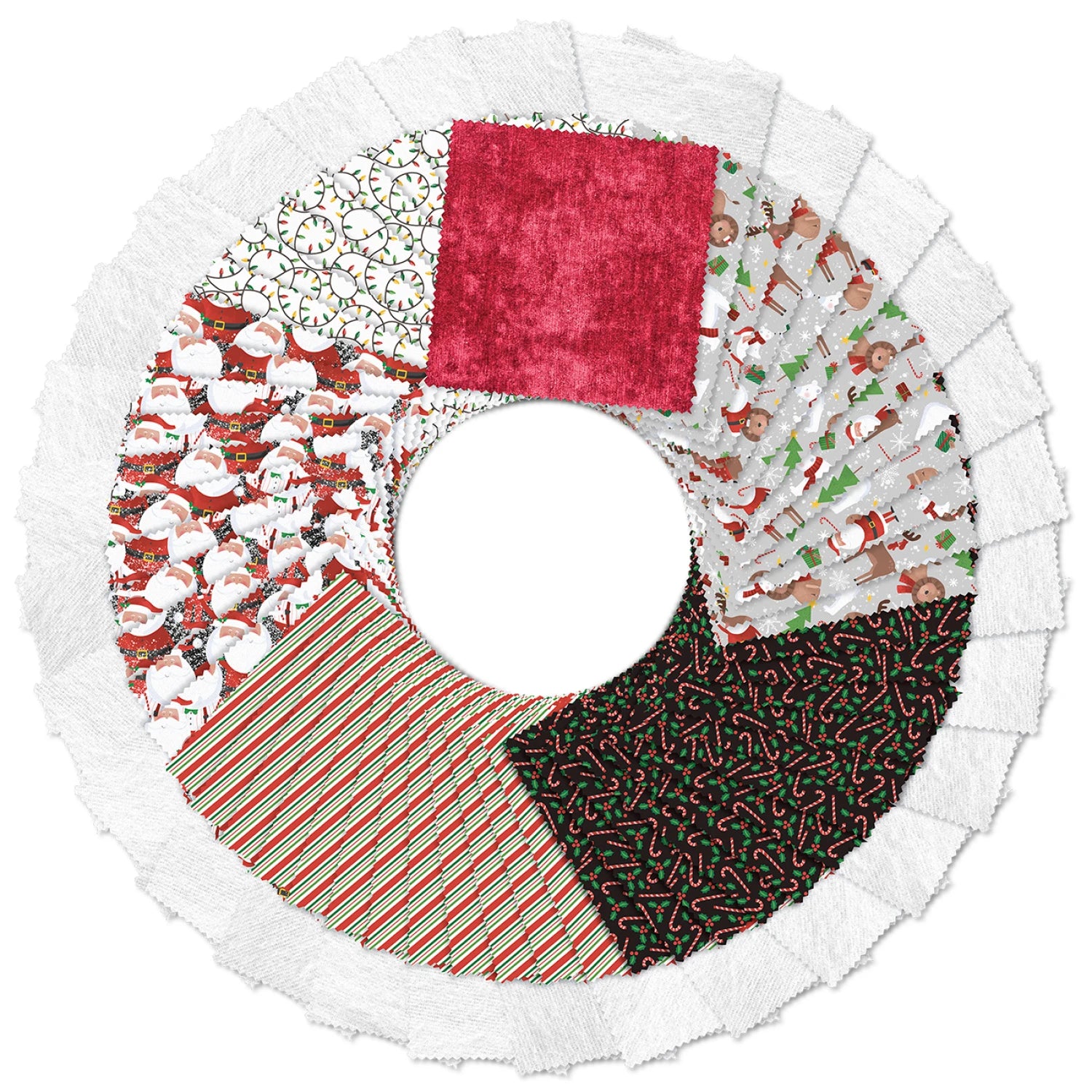 Multicolor Santa Suit - Quilt Kit Box