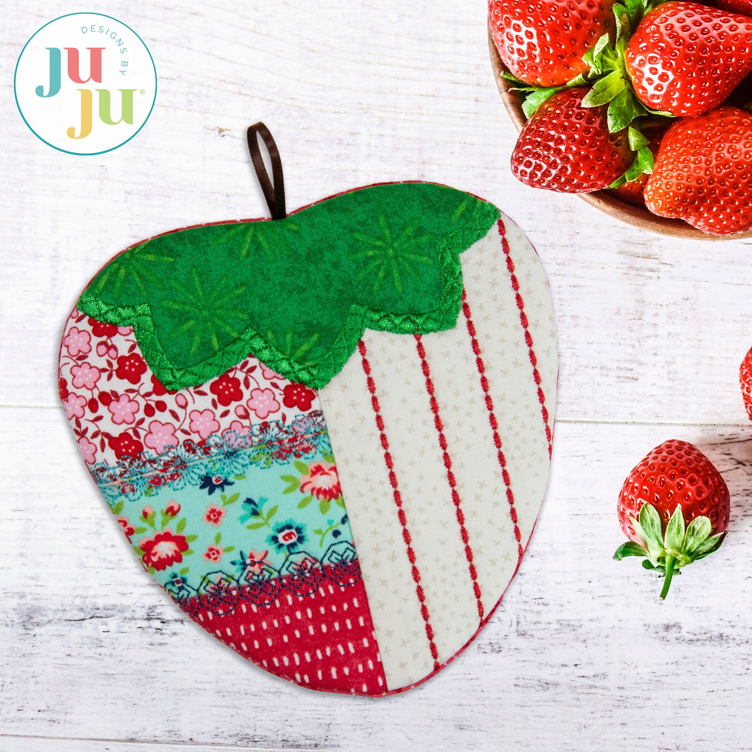 Strawberry Hot Pad In the Hoop Workshop