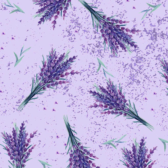 Lilac Lavender Florals - Light Purple