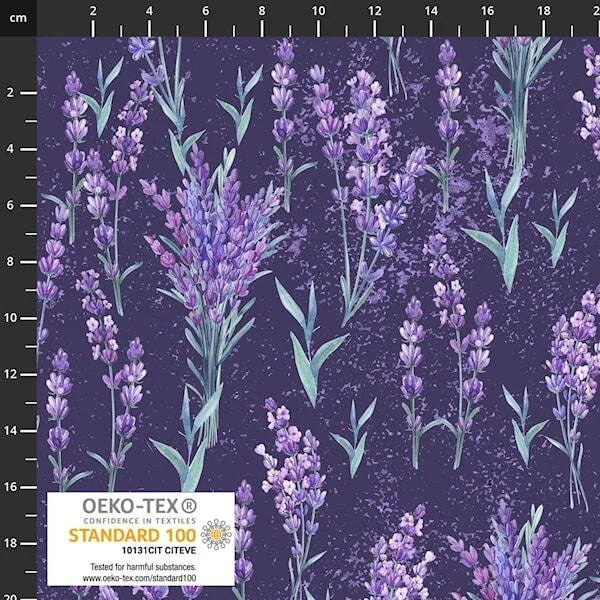 Lilac Lavender Floral - Deep Purple
