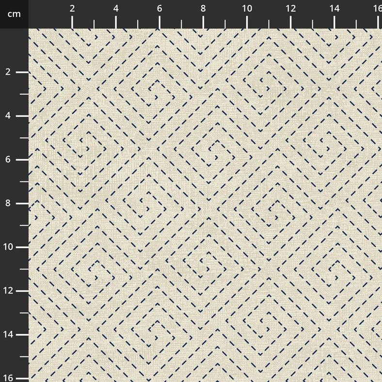 Emi-Yuki Sashiko Squares - Cream
