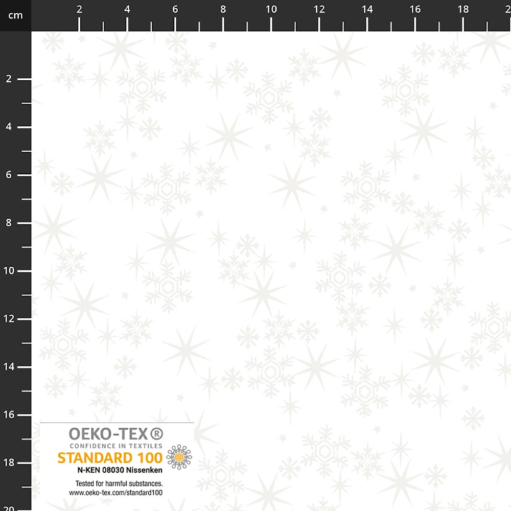 Snow Crystals Snowflakes - White Pearl