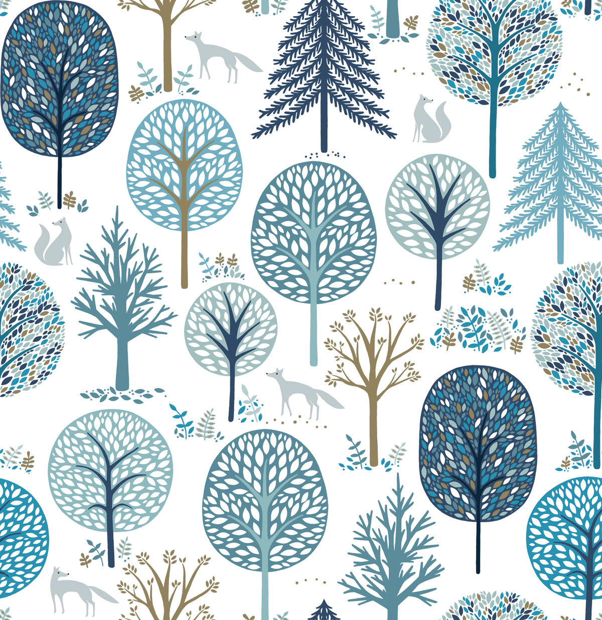 Starlit Hollow Winter Forest