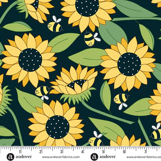 Sunny Honey Blooms Abuzz