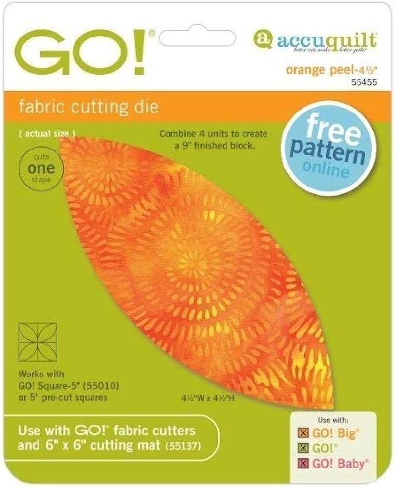 AccuQuilt Qo! Orange Peel