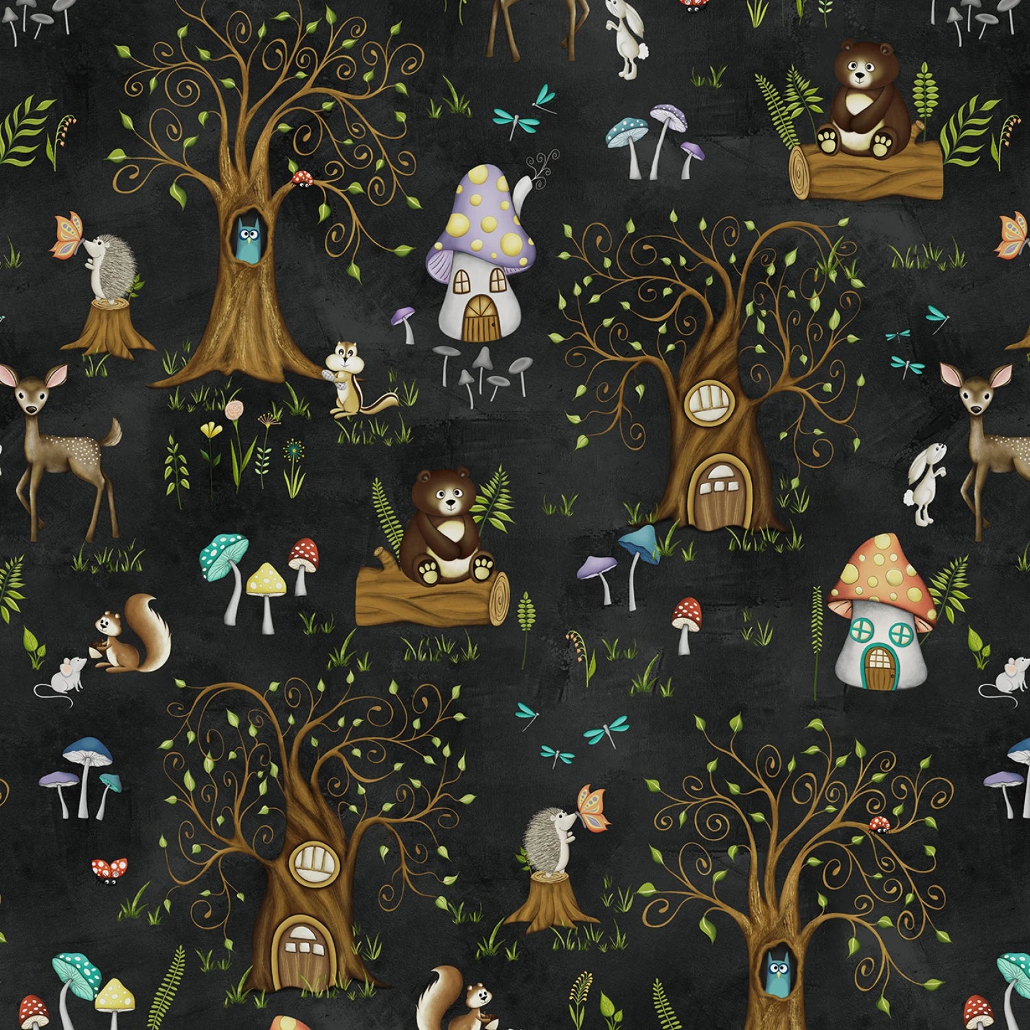 Enchanted Woods Black