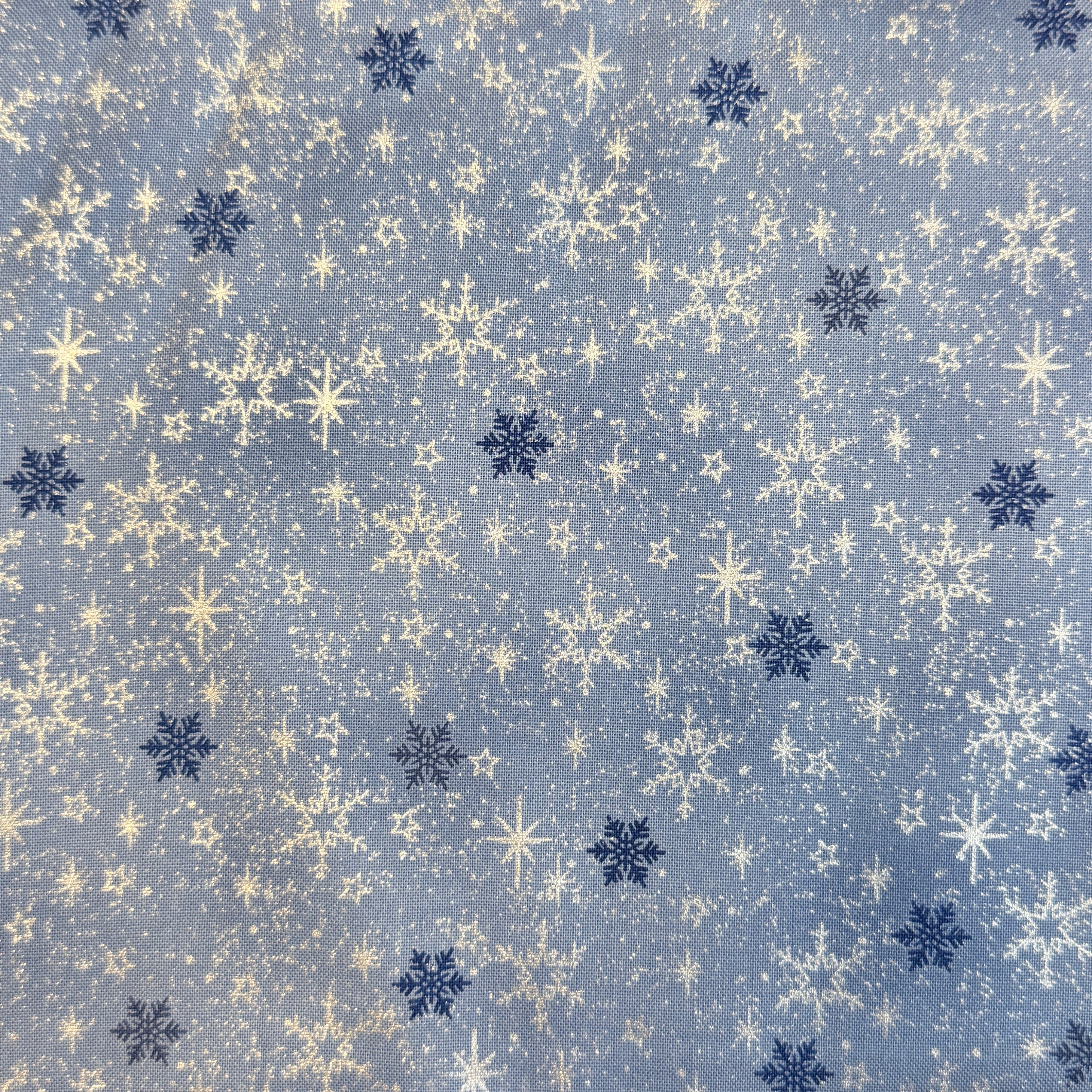 Snow Crystals Small Snowflakes - Light Blue and Silver