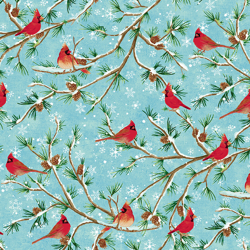 Winterwood Ice Blue Cardinals