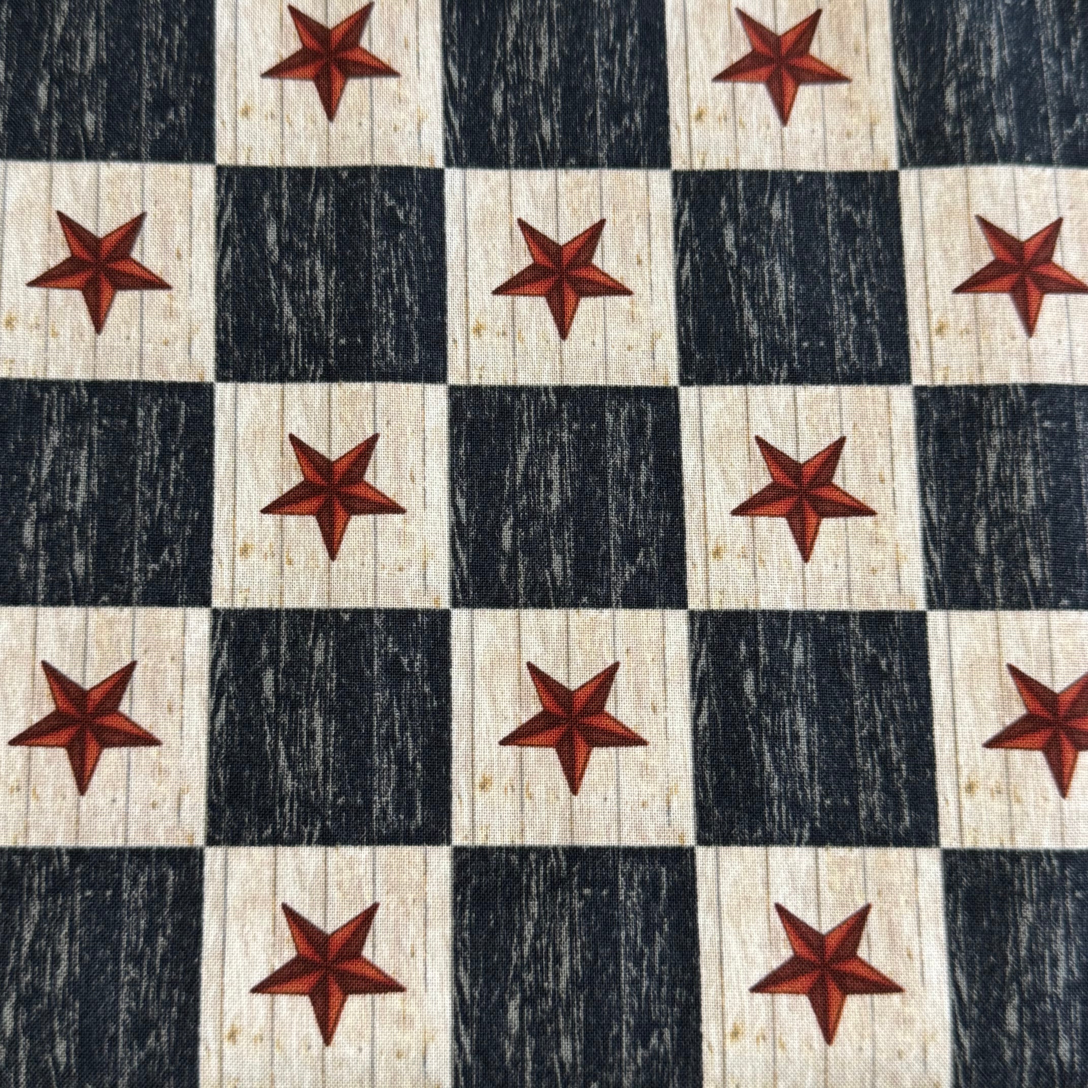Plain & Simple Star Check Black