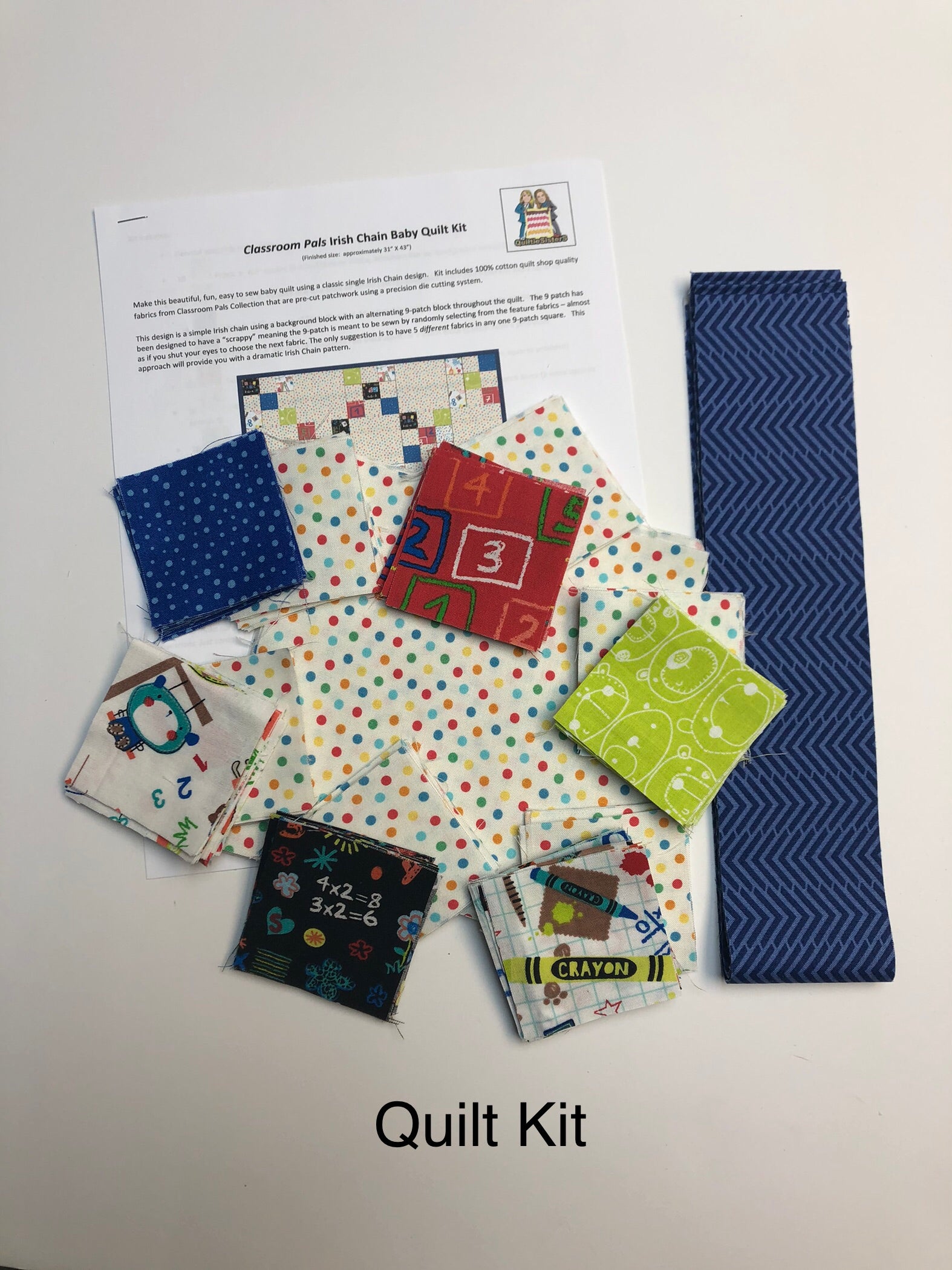 Irish Chain Classroom Pals - Quilt Kit