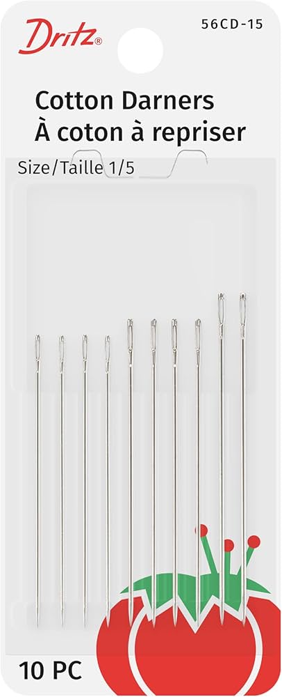 Dritz Cotton Darners Assorted 1-5 10 pack