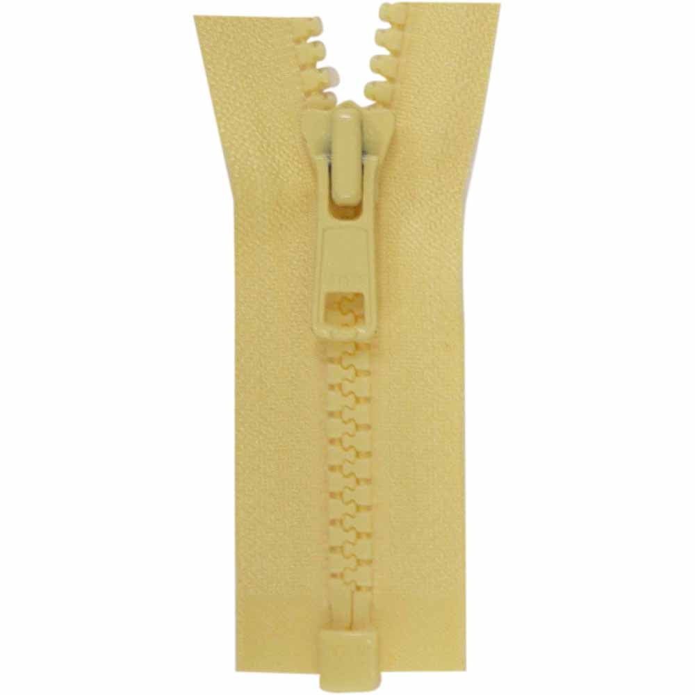 Activewear One Way Separating Zipper 30cm (12″) - Butter