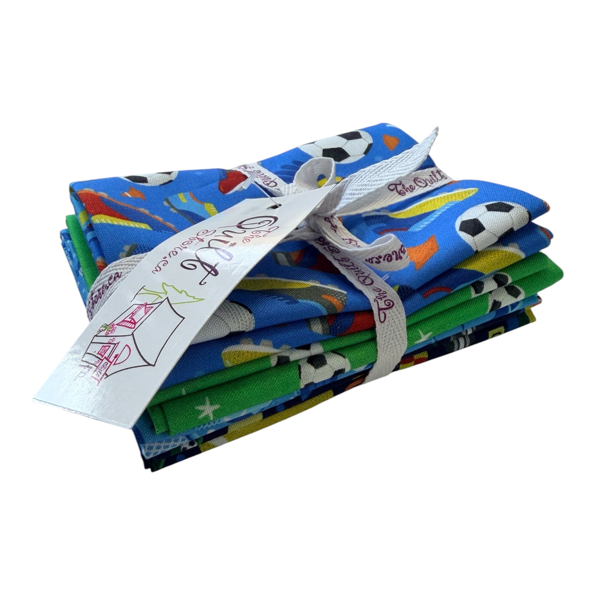 Goal Getter Soccer 4 Pc. Fat Quarter Bundle