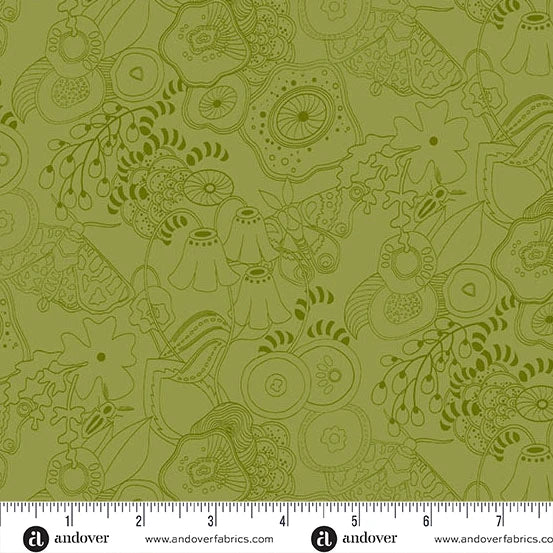 Color Camp Grove Tangle - Muted Toad