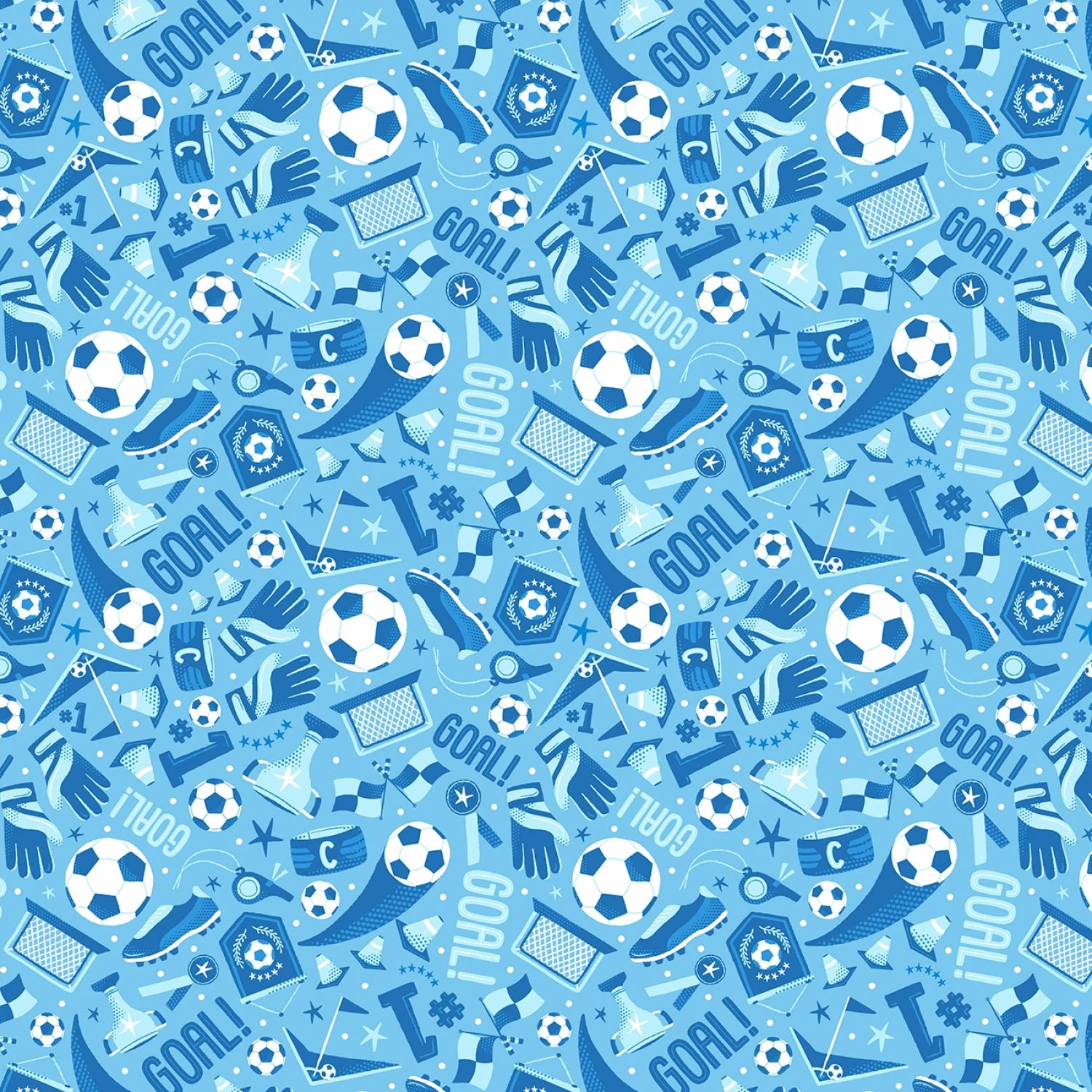 Goal Getter Soccer 4 Pc. Fat Quarter Bundle