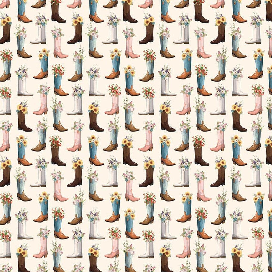 Cowgirl Boots - Cream