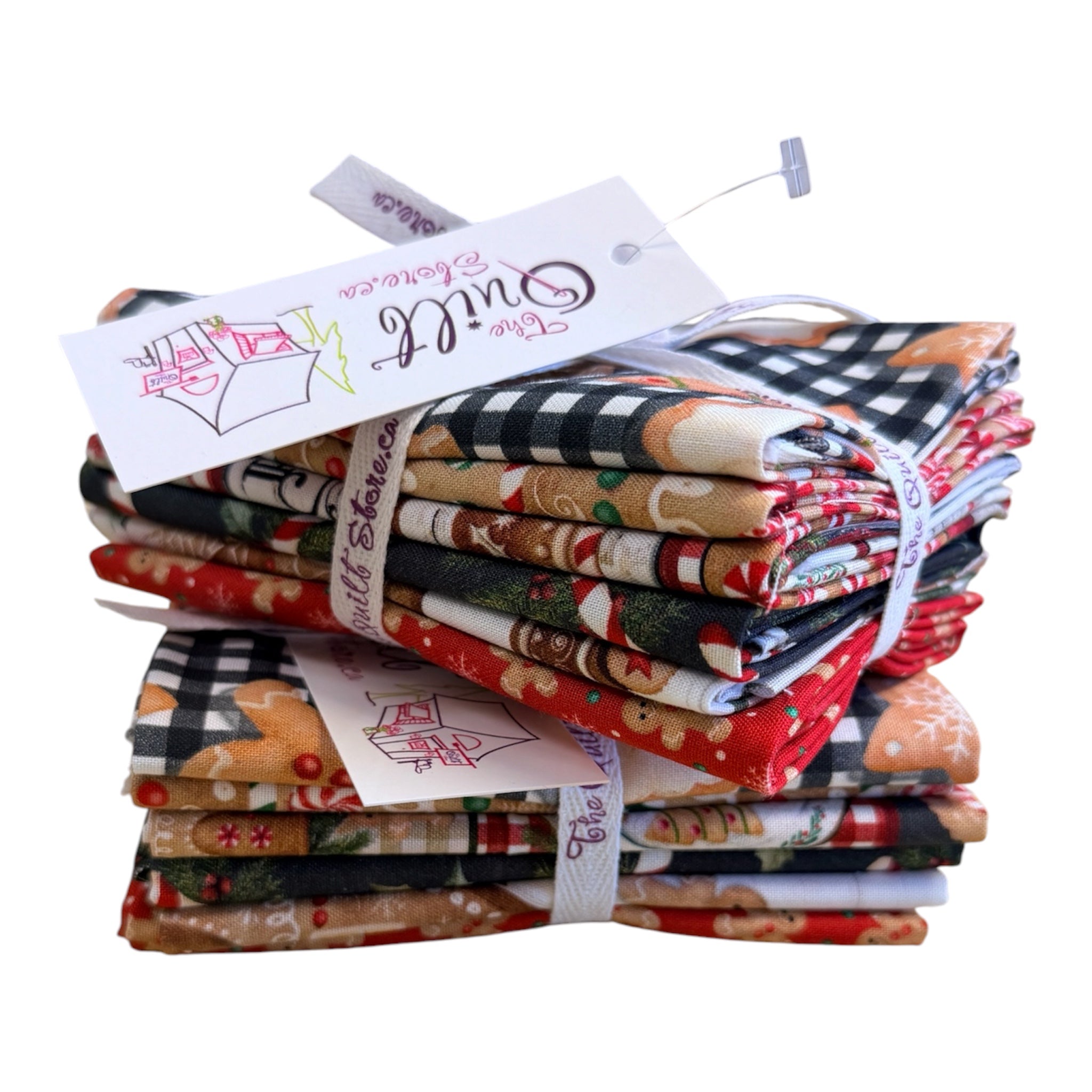 Very Merry Gingerbread 6 pc. Fat Quarter Bundle