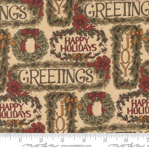 A Vintage Christmas Tan Greetings