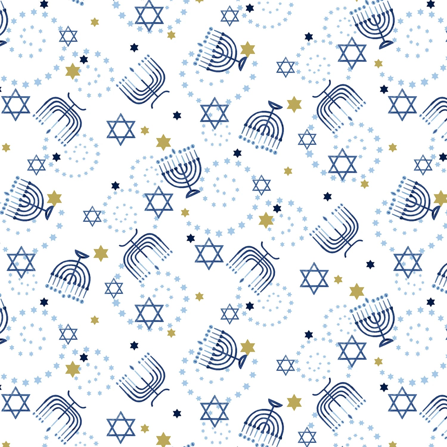 The Gift of Light  White Menorah's All Over
