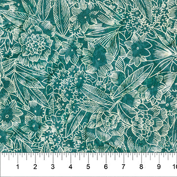 Nature's Beauty Smokey Teal Batik