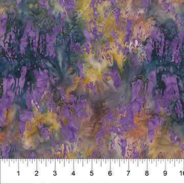 Octopus Oasis Coral Purple Brushstrokes