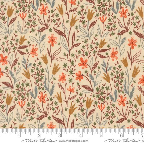 Autumn Forest Fall Foliage Florals Cream