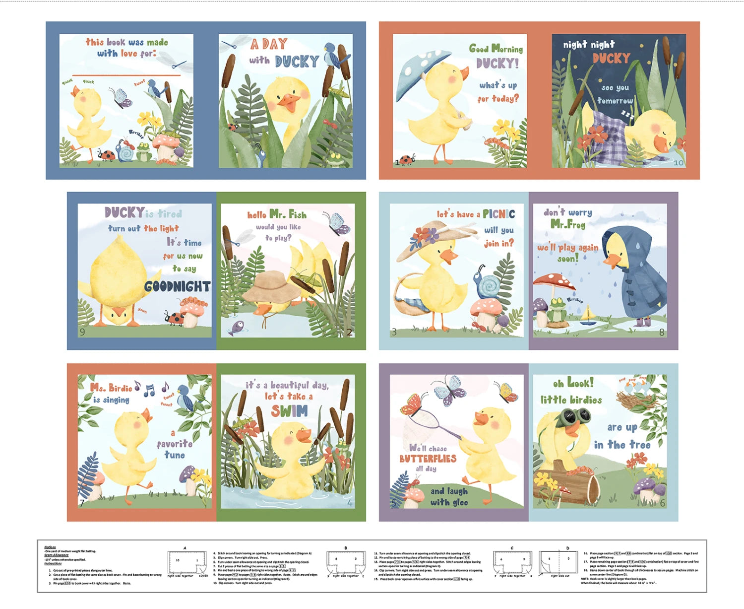 Lucky Duck Book Panel