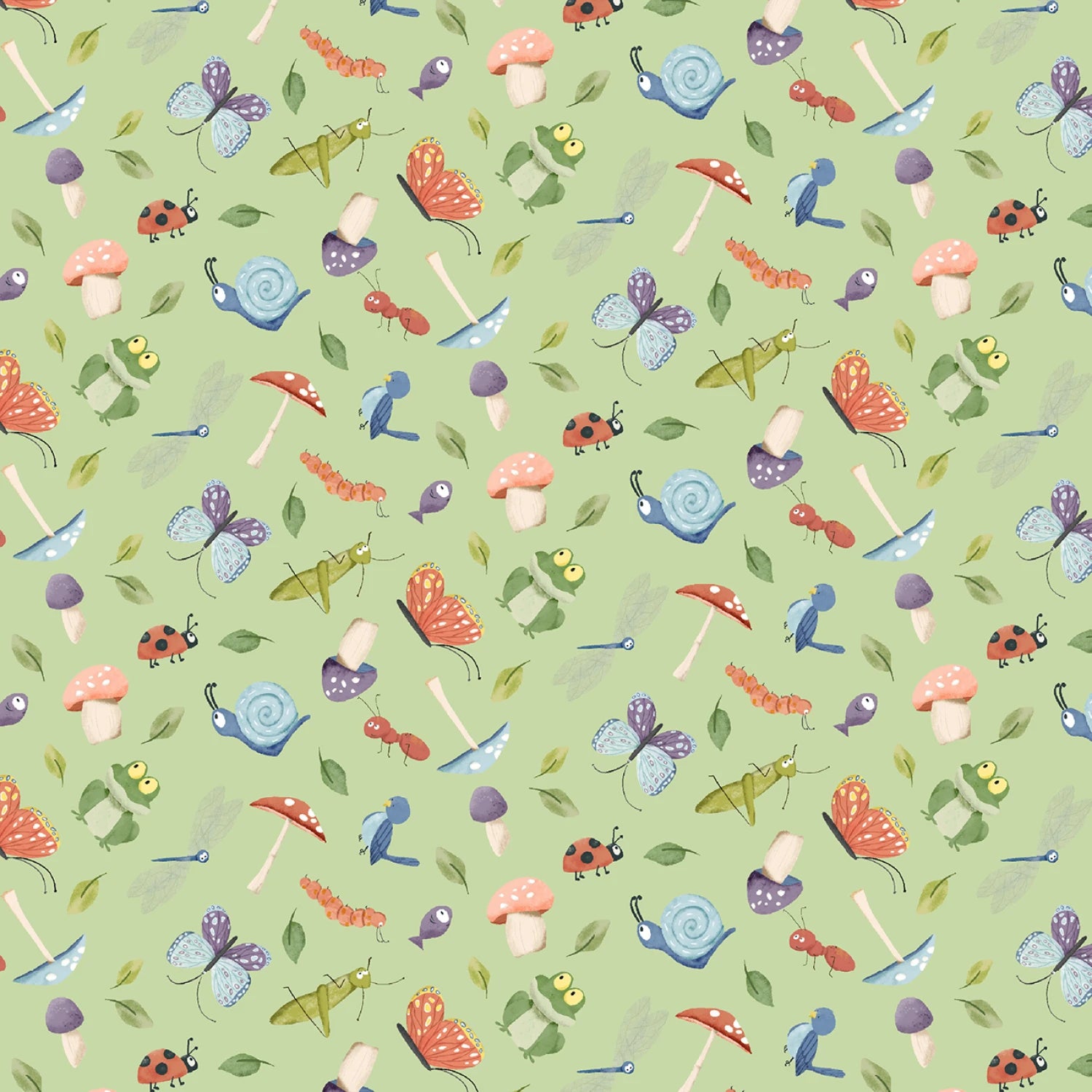 Lucky Ducks Motifs - Matcha