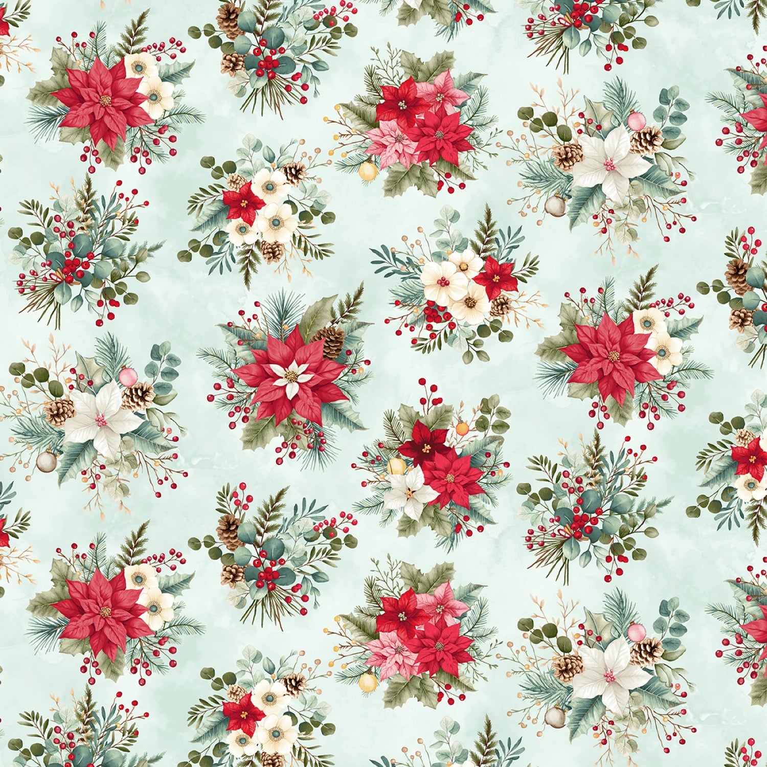 Sweet Christmas Memories Holiday Flower Toss - Ice Blue