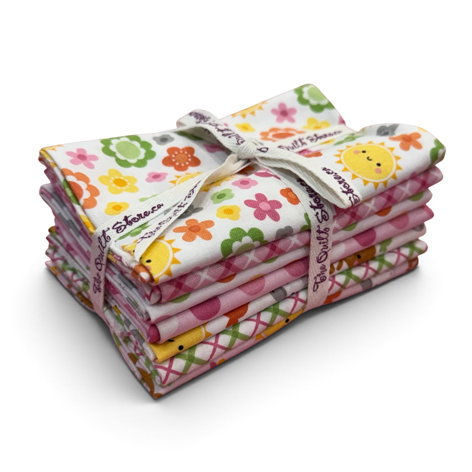 Bundle of Joy Main Pink 7 pc Fat Quarter Bundle
