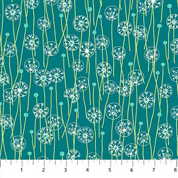 Mountain Meadow - Dandelion Heads Teal