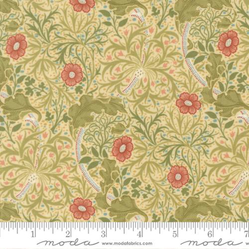 Morris Muse Seaweed Florals - Parchment