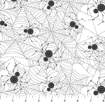 Mr Bones Sews White Spider