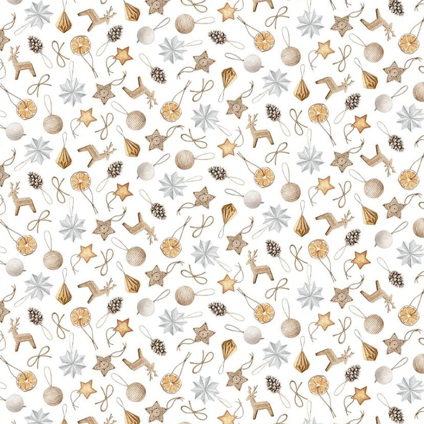Snowbound Ornaments - white
